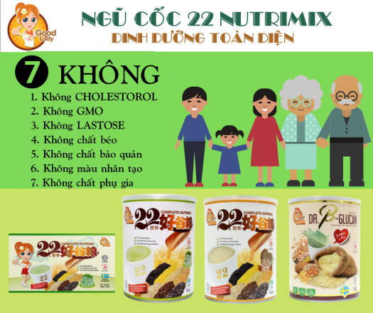 Bột ngũ cốc (sữa hạt) dinh dưỡng cao cấp Dr. B-Glucan (Phù hợp hơn cho người ăn kiêng hoặc bị tiểu đường) 750g/hộp thiếc