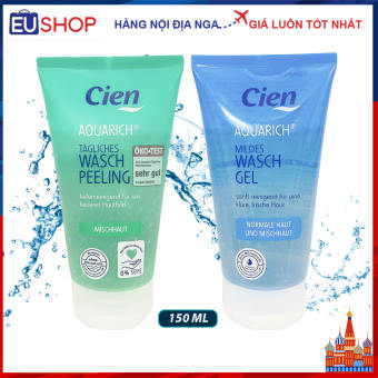 Sữa rửa mặt Cien Aquarich Đức cho da thường và da hỗn hợp, Tuýp 150ml