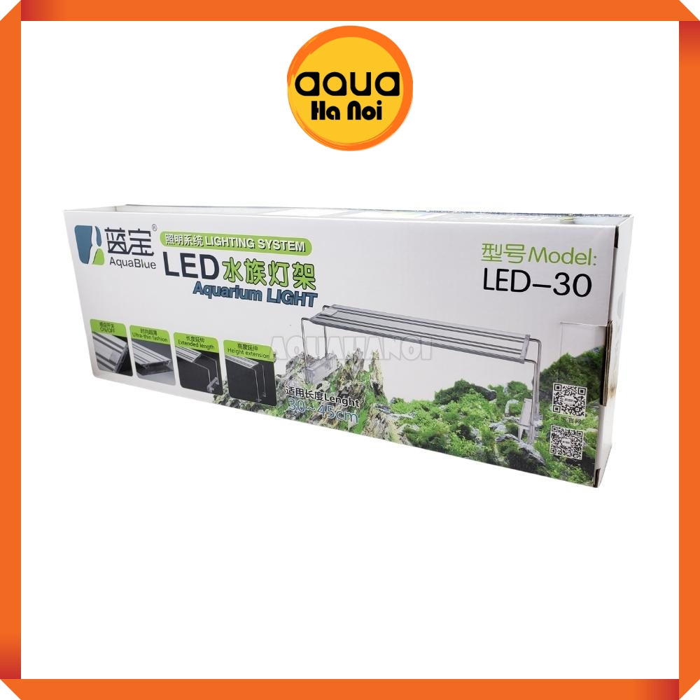 Đèn led aquablue led-30/45/60/80/100/120cm dùng cho hồ cá thủy sinh