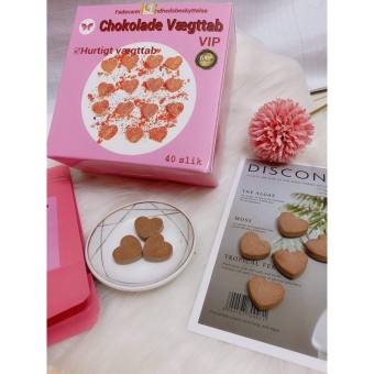 Hộp kẹo socola giảm cân Đan Mạch, bản mới màu hồng