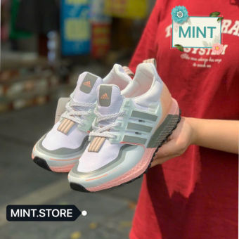 Giày thể thao sneaker ultraboost TRIP trắng hồng