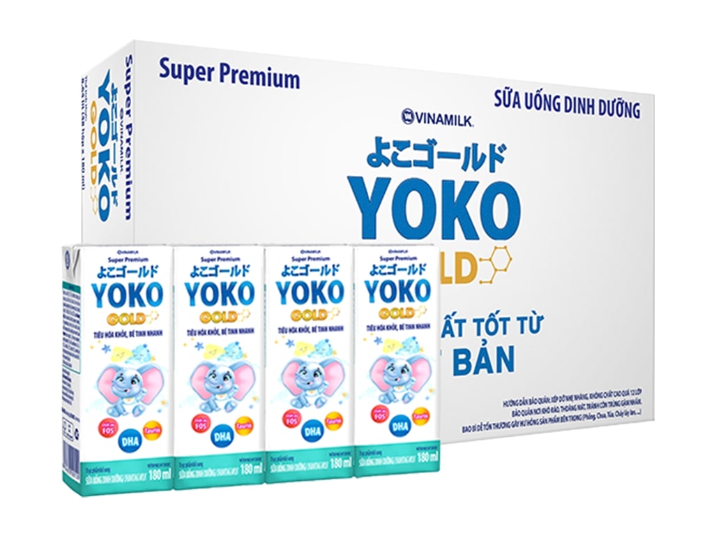 Thùng 48 hộp sữa bột pha sẵn yoko 180ml