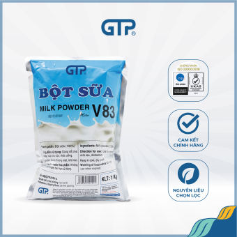 Bột Béo Pha Trà Sữa GTP V83 (1Kg) Bột Kem Béo Nguyên Liệu Làm Trà Sữa Bột Sữa Nấu Trà Sữa