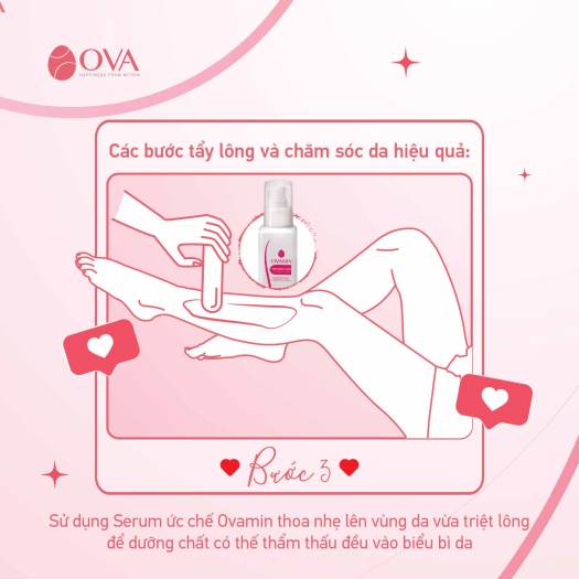 Kem tẩy lông OvaMin - triệt lông chân, tay, bikini, vùng kín, an toàn và không gây kích ứng da, 100ml