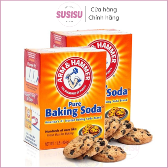 Bột đa năng Baking Soda ARM & HAMMER Pure 454g| Bột nở làm bánh| Men nở làm bánh|Bột tẩy đa năng baking soda