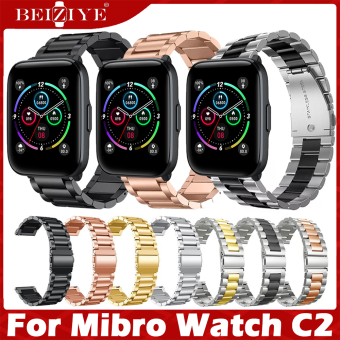 Dây đeo sang trọng cho đồng hồ thông minh Mibro watch C2 Dây đeo đồng hồ thông minh bằng thép không gỉ Kim loại cho đồng hồ thông minh Mibro C2 Dây đeo phụ kiện dây đeo đồng hồ thay thế