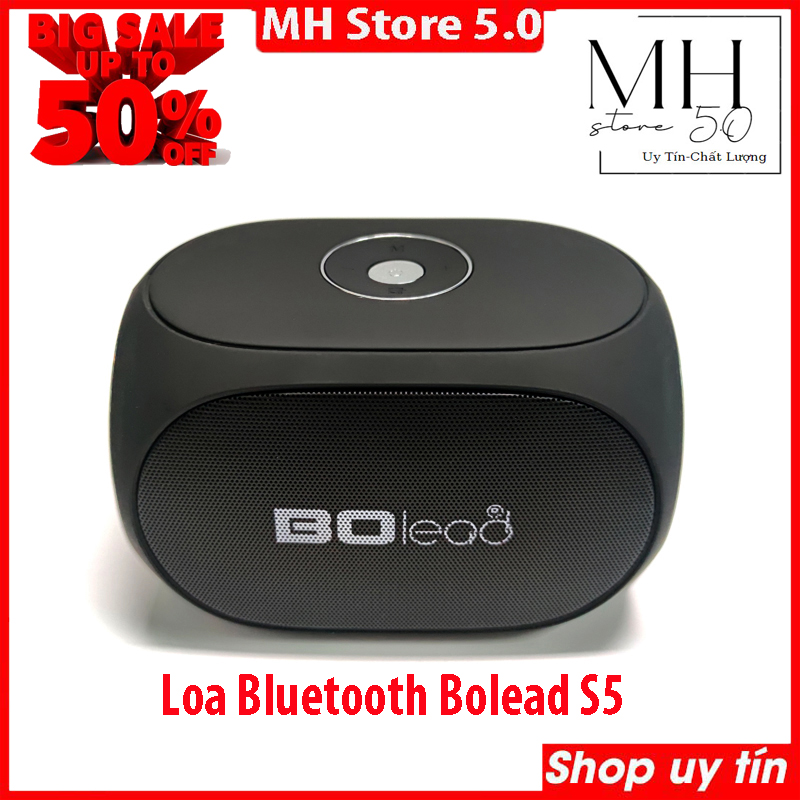 Loa bluetooth cao cấp bolead s5, loa cầm tay âm bass mạnh mẽ, loa siêu trầm chống hú tốt, âm thanh trung thực sống động, nghe nhạc cực đỉnh, bảo hành 12 tháng.