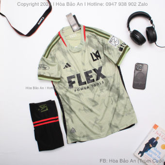 Bộ Áo bóng đá Los Angeles Xanh Cốm chuẩn thi đấu mùa mới 2023 - 2024 Vải thái, áo thun Los angeles cao cấp