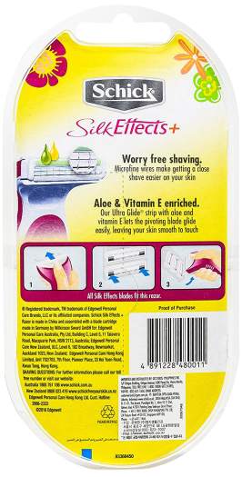 Dao cạo cho nữ Schick Effect + 2S – Bộ dao cạo Schick + 02 lưỡi