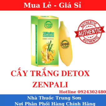 Zenpali Chuối Detox Thải Chì Cấy Trắng Da Giảm Thâm Giảm Tàn Nhang Giảm Nám Làm Sáng Da Thải Độc Cho Da Thải Độc Chì Làm Sáng Da Làm Trắng Da. Whitening Detox - Chuối Cấy Trắng Thải Chì- TS02
