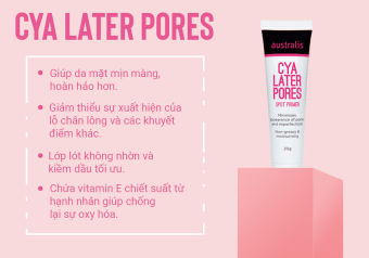 KEM LÓT DƯỠNG ẨM CHO DA DẦU VÀ LỖ CHÂN LÔNG TO AUSTRALIS CYA LATER PORES SPOT PRIMER 20ML CHÍNH HÃNG - 9263
