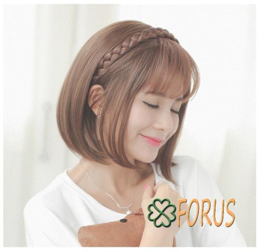 Tóc giả mái băng đô dây kẹp, băng đô tóc mái M11, tóc giả nữ