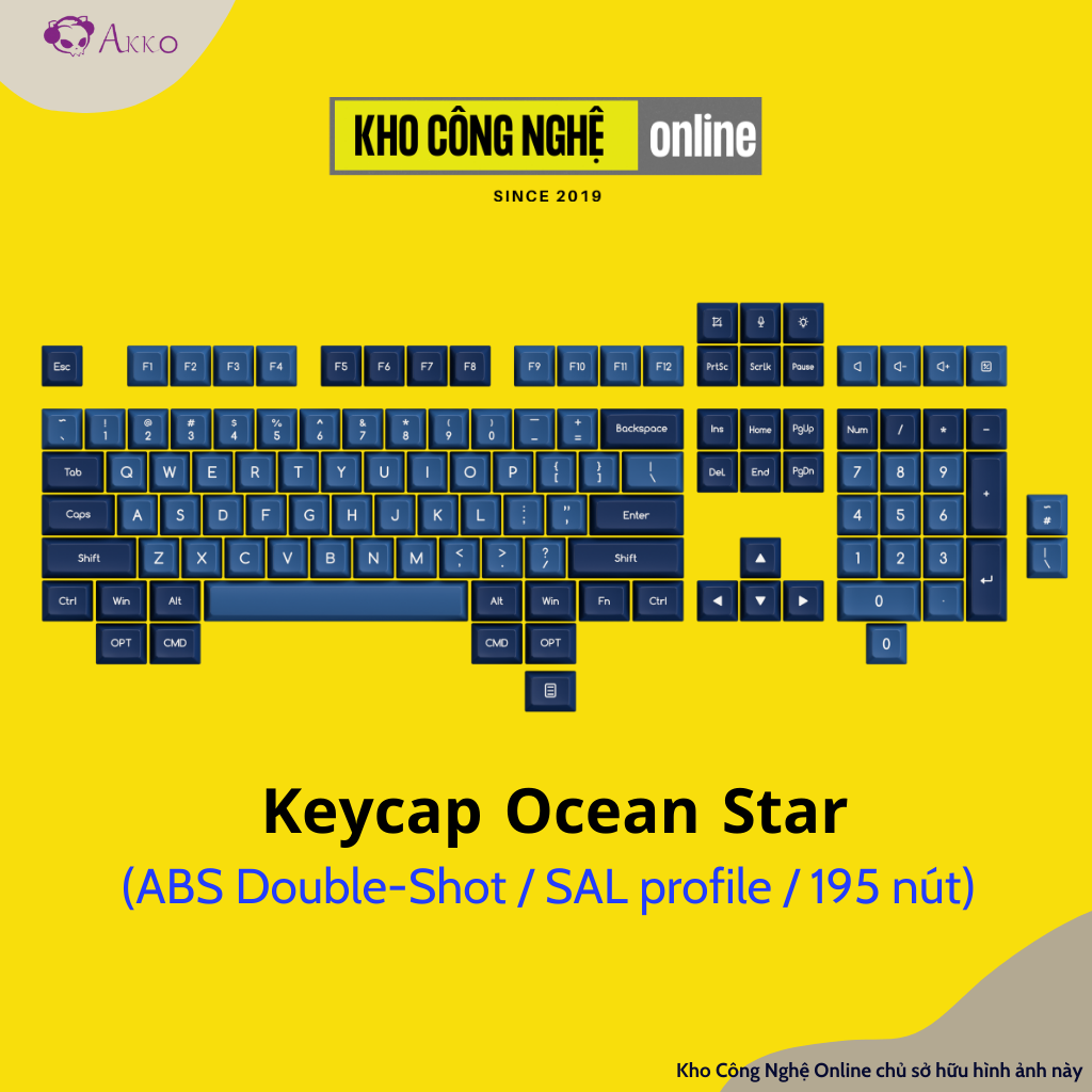 Akko keycap set – ocean star
