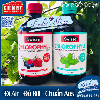 Nước Diệp Lục Swisse Chlorophyll Flavour Superfood 500ml