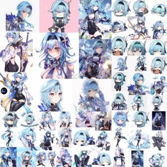 ảnh Sticker Eula genshin impact 30-60 ảnh ép lụa khác nhau / Hình dán eula genshin impact