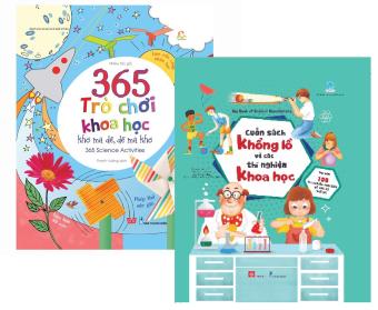 Sách - Combo 2 cuốn - 365 trò chơi khoa học khó mà dễ, dễ mà khó - Cuốn sách khổng lồ về các thí nghiệm khoa học