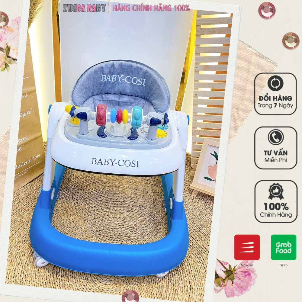Xe tập đi chữ U Baby Cosi biến đổi 3 chức năng cho bé tập ngồi - tập đi và chơi nhạc | Bảo hành chính hãng 1 năm