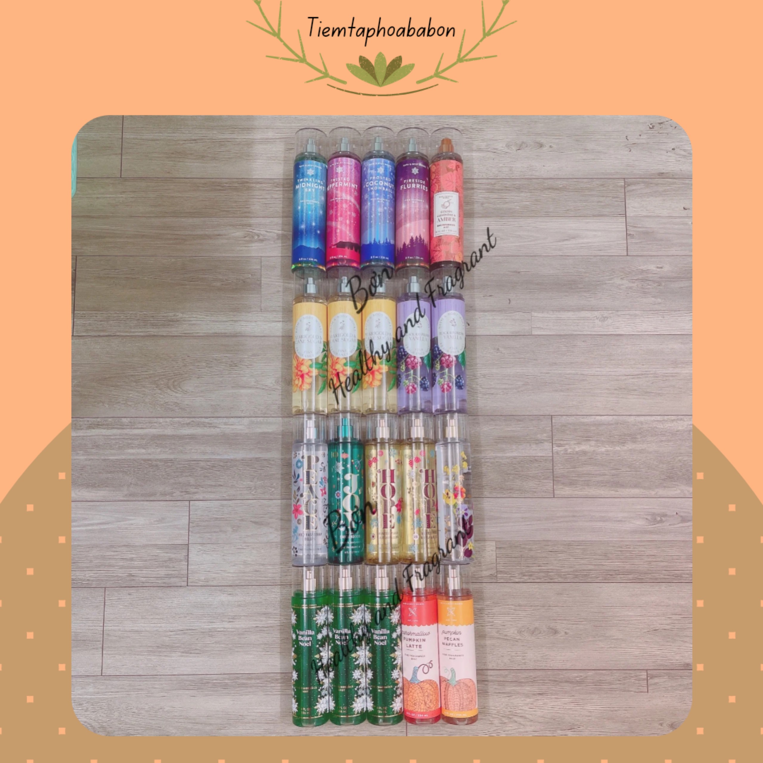 /bill us-part xii/xịt thơm toàn thân 🍊 🍊bath&body works 🍊 nhiều mùi 🍊