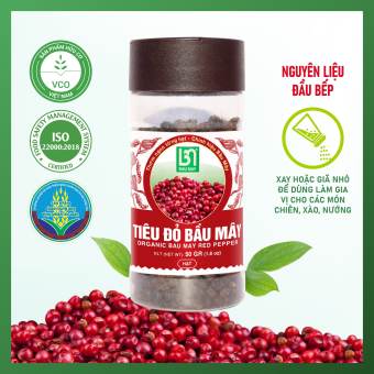 Tiêu đỏ Bầu Mây hữu cơ 50g - Xuất khẩu trực tiếp, không chất bảo quản, tạo màu, tạo mùi, nguyên liệu organic