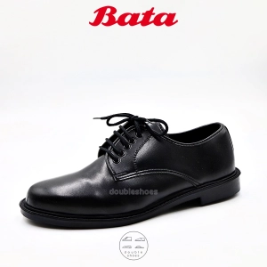 สินค้า Bata(บาจา) รองเท้าหนังนักเรียน  คัทชูทางการ แบบผูกเชือก สีดำ 821-6782 ไซส์ 2-12