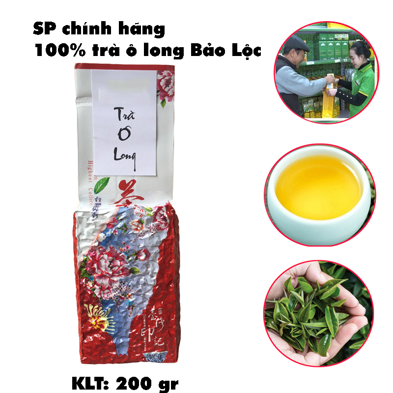 Trà Ô Long SỮA Đài Loan thượng hạng 200 gram - Trà Olong Đài Loan hương sữa đặc biệt cao cấp, trà olong vụ xuân ngon, nước xanh hậu ngọt sâu