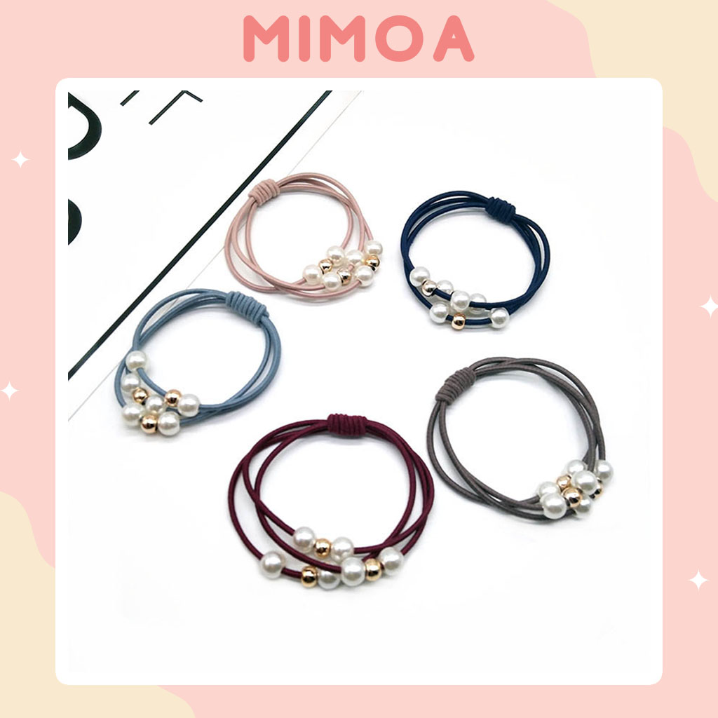Dây cột tóc ngọc trai mimoa