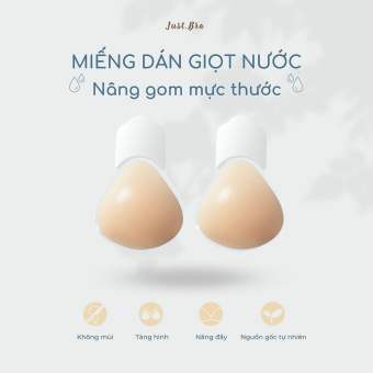 Bra dán Just Bra dáng giọt nước mắc cài trước nâng gom chuẩn mực SPMDSil_giọt nước