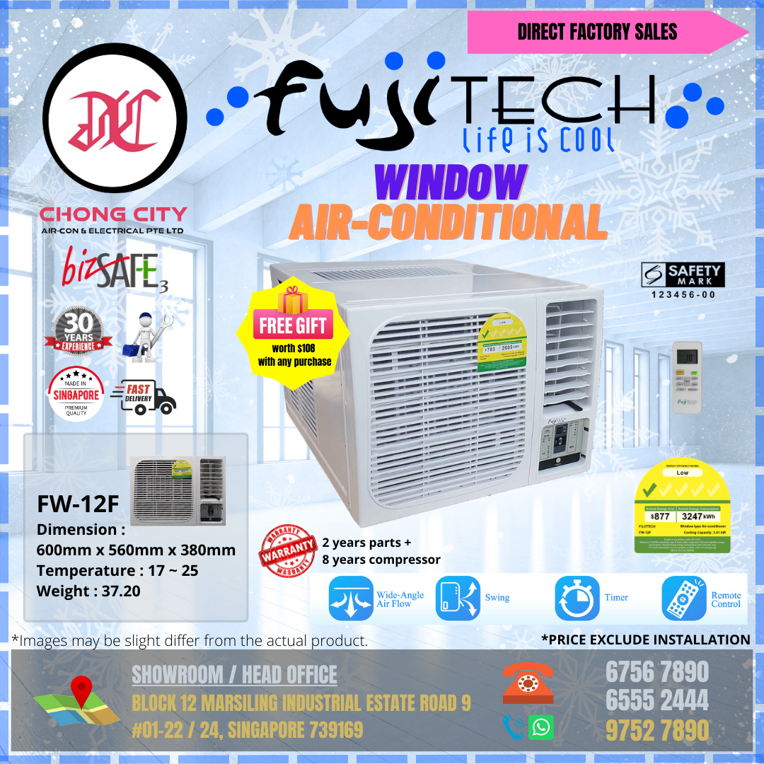 fujitech window aircon