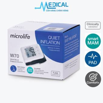 Máy đo huyết áp cổ tay Microlife W70 đo huyết áp và nhịp tim hoàn toàn tự động - MEDICAL