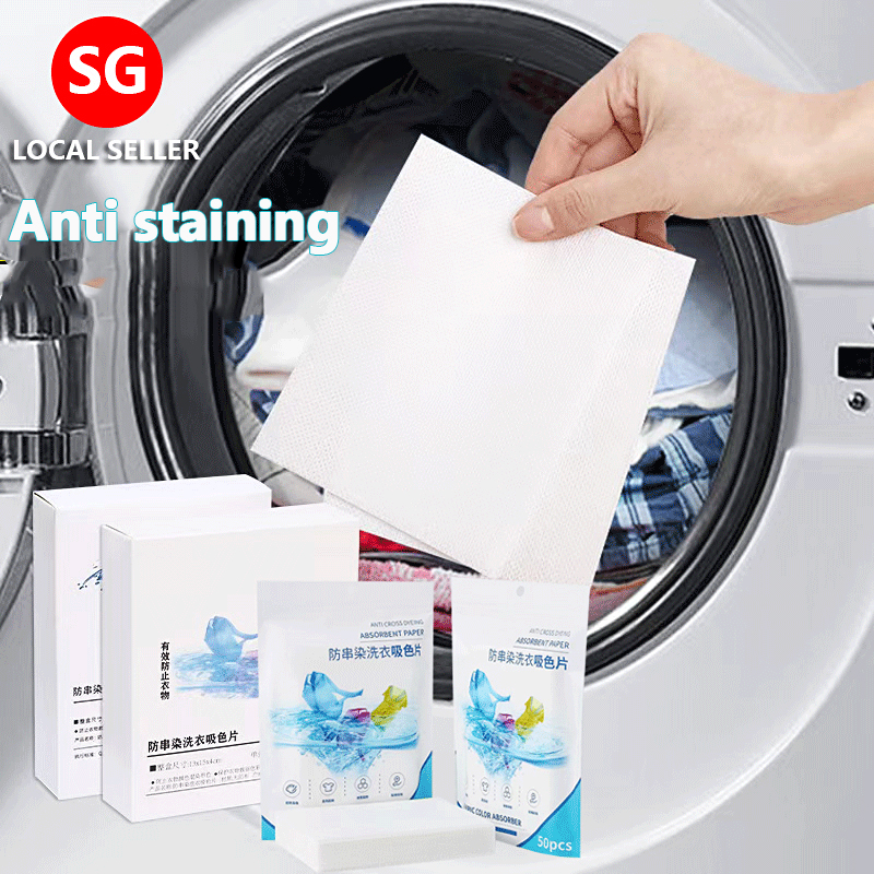 50pcs/bag Color Catcher Sheets for Laundry Maintains Clothes Original  Colors Color Absorption Sheet Fragrance Free Washing Piece