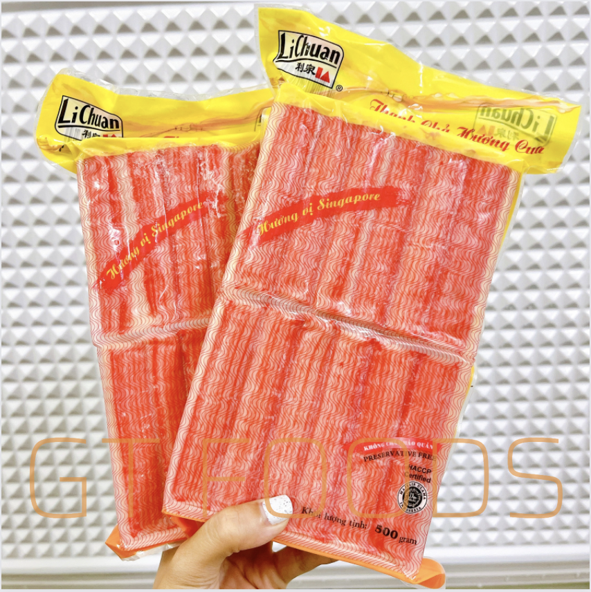 Thanh cua Lichuan cao cấp Singapore (500g) xiên que- thả lẩu- nấu súp- ship 4H HCM