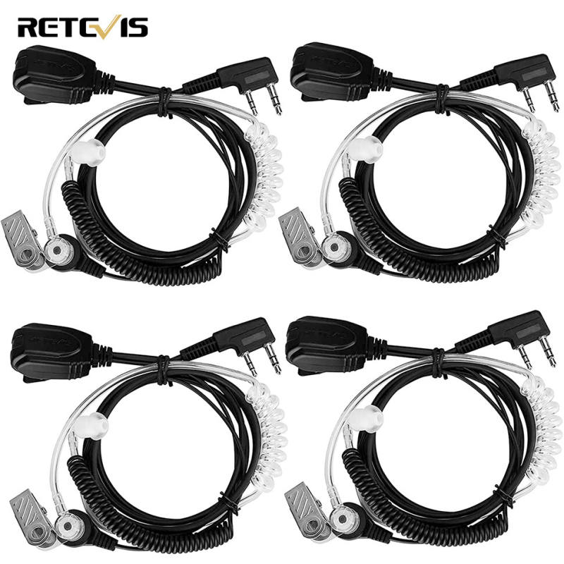 Tai Nghe Retevis EAK005 Tương Thích Với Radio 2 Chiều Retevis RT619 RT622 RT668 RT24 Baofeng UV 5R 888S ESynic Tai Nghe Radio Hai Chiều Âm Thanh Rõ Hơn Với Ống Âm Thanh Thiết Kế Cuộn Dây