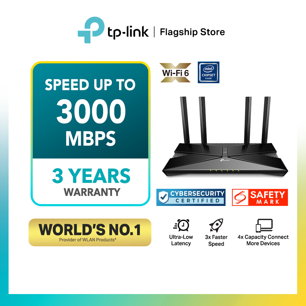 TP-Link Archer AX55 WiFi 6 AX3000 Smart WiFi Router - 802.11ax Wireless  Router, Gigabit Internet Router, Dual Band, OFDMA, MU-MIMO, OneMesh  Compatible 