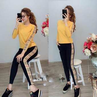 SET BỘ THỜI TRANG DÀI TAY PHỐI SỌC SIÊU XINH