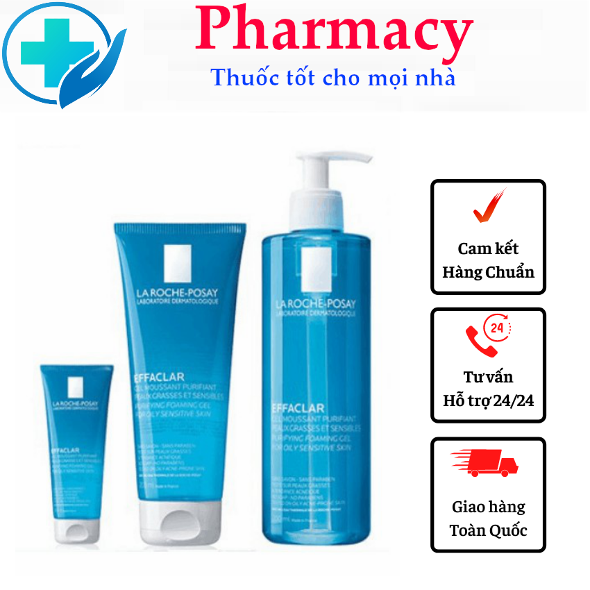 Gel rửa mặt tạo bọt làm sạch dành cho da dầu nhạy cảm 200ml,