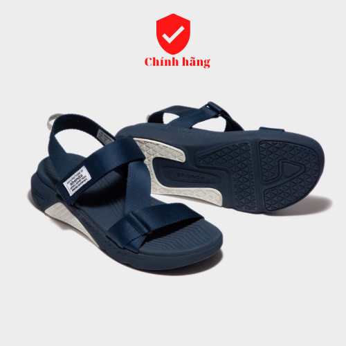 [HCM]Sandals F7 Racing đế xanh phối trắng quai xanh đen F7R3535