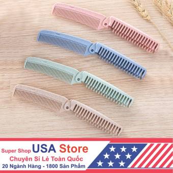 Lược Gập Chải Đầu Du Lịch Nhựa Lúa Mạch / THÉP KHÔNG GỈ Cao Cấp