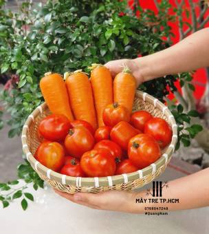 Thúng tre đựng rau thức ăn trái cây giá rẻ xinh xắn, rổ tre rá tre