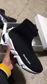 Giày thể thao BALENss nam nữ màu đen cổ cao