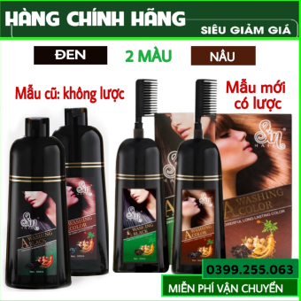 Dầu gội Sin Hair phủ bạc Đen tóc- Nâu tóc chính hãng nhật bản