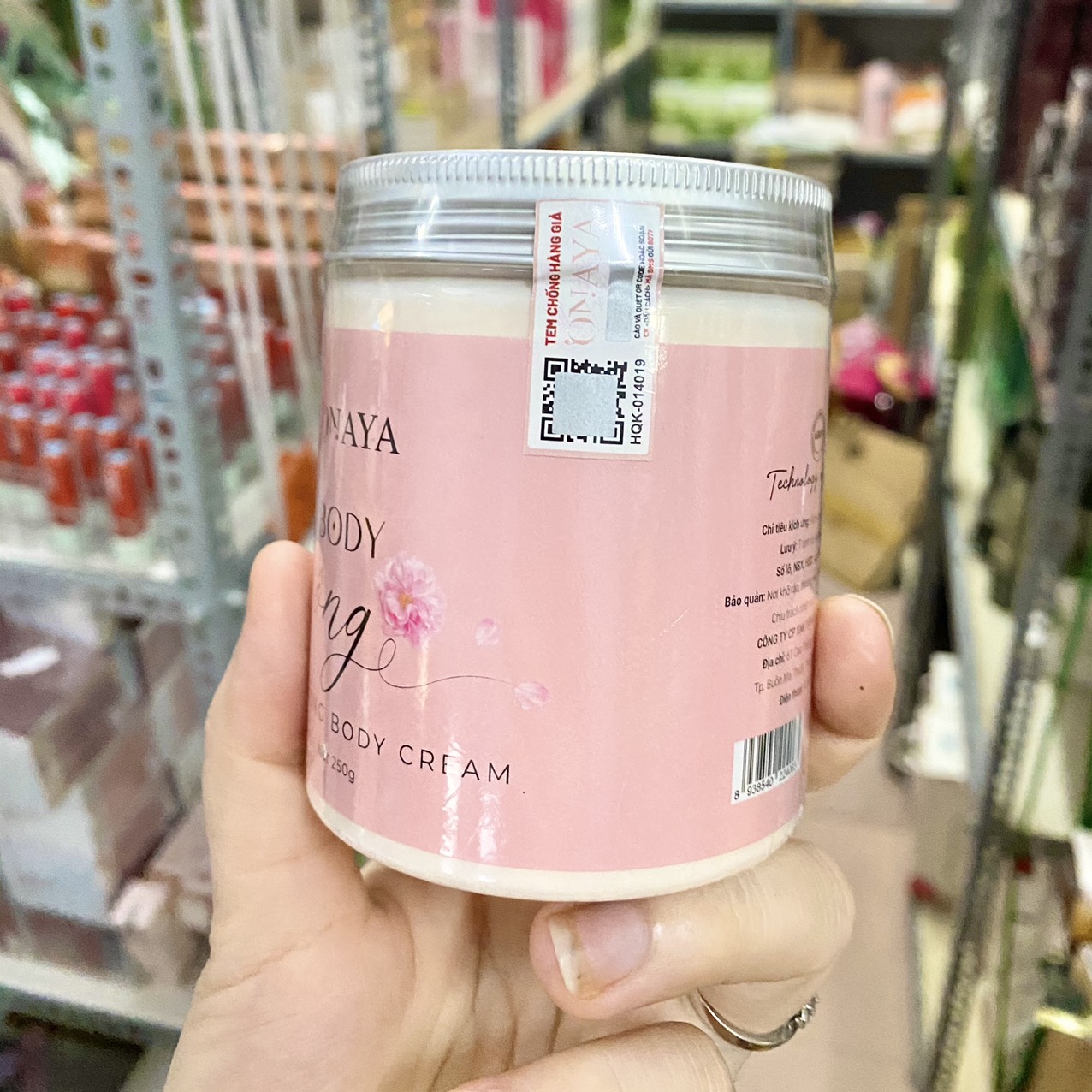 Kem body Bông trắng da dưỡng ẩm 250gr