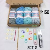 Crochet Set | Crochet Beginners Set | Starter Kit for Beginners | 4ply Acrylic Yarn Set | Crochet Set