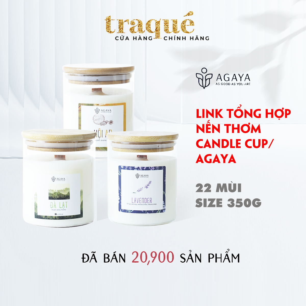[21 mùi - 350g] Nến thơm Candle Cup tinh dầu cao cấp không khói an toàn giúp thư giãn, khử mùi, thơm phòng và trang trí nhà cửa hoặc làm quà tặng