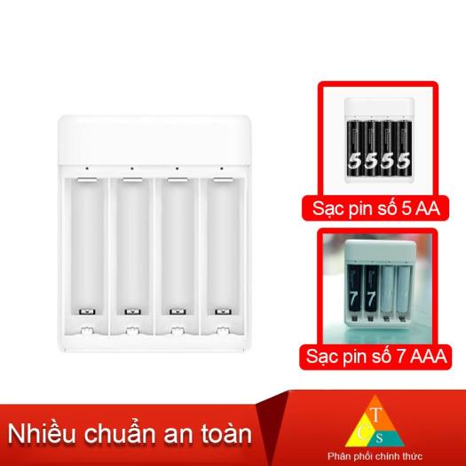 Bộ sạc pin AA - AAA ZMI ZI5ZI7 PB401 chính hãng Xiaomi
