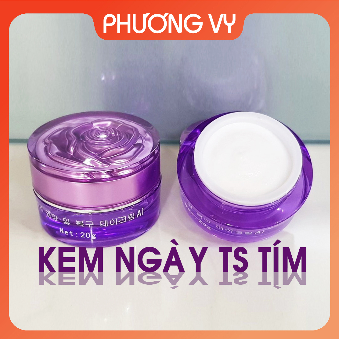 [CHÍNH HÃNG] Kem ngày The Face Shop tím, mỹ phẩm giúp dưỡng trắng da và mờ nám, kem nám Hàn Quốc, mỹ phẩm TS.