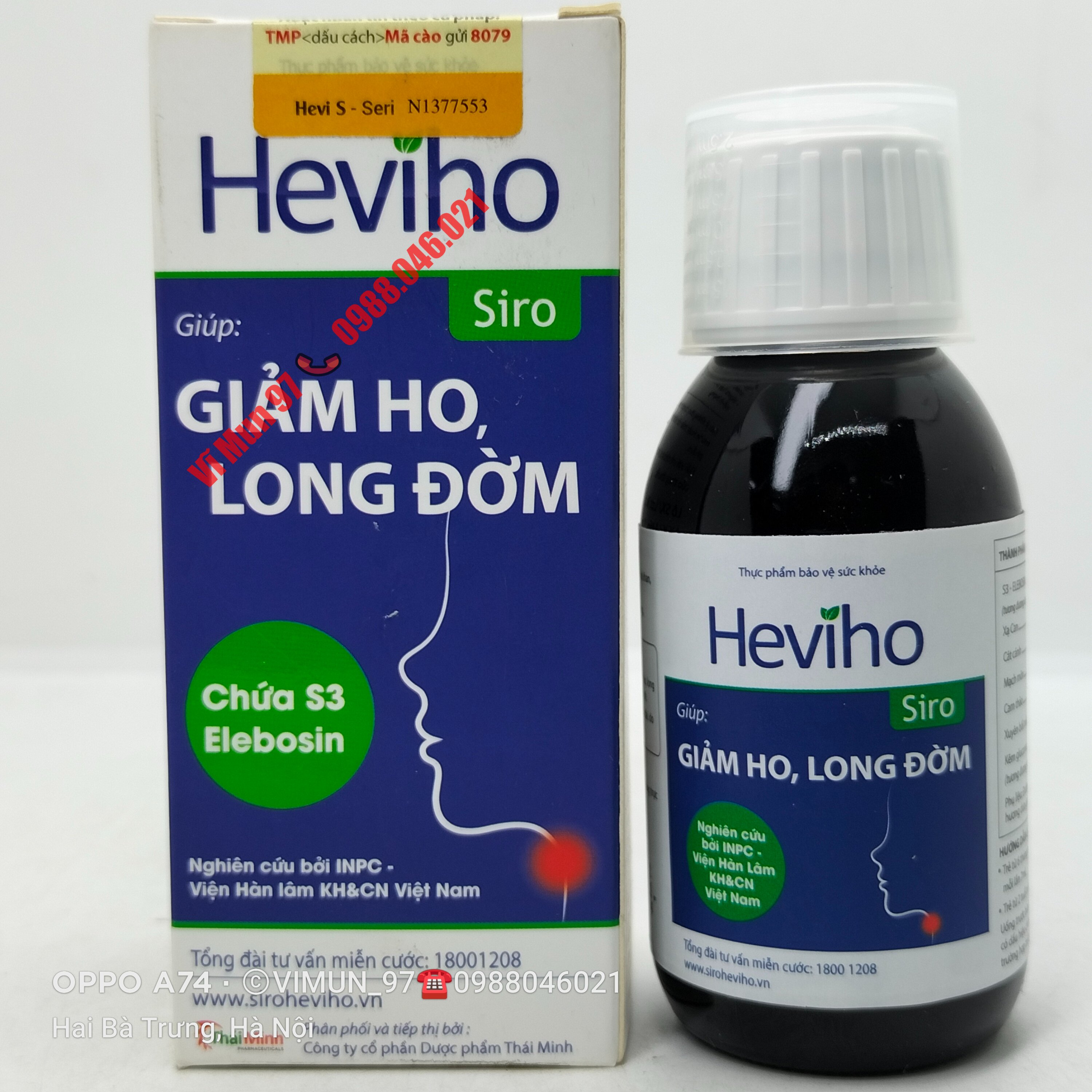Siro Heviho – Giúp giảm ho, long đờm cho trẻ từ Viện Hàn lâm KH&CN Việt Nam
