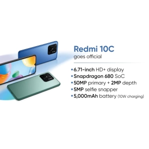 สินค้า Xiaomi Redmi 10c (4/64GB)  รุ่นกลางน้องใหม่ ชิป SNAPDRAGON 680