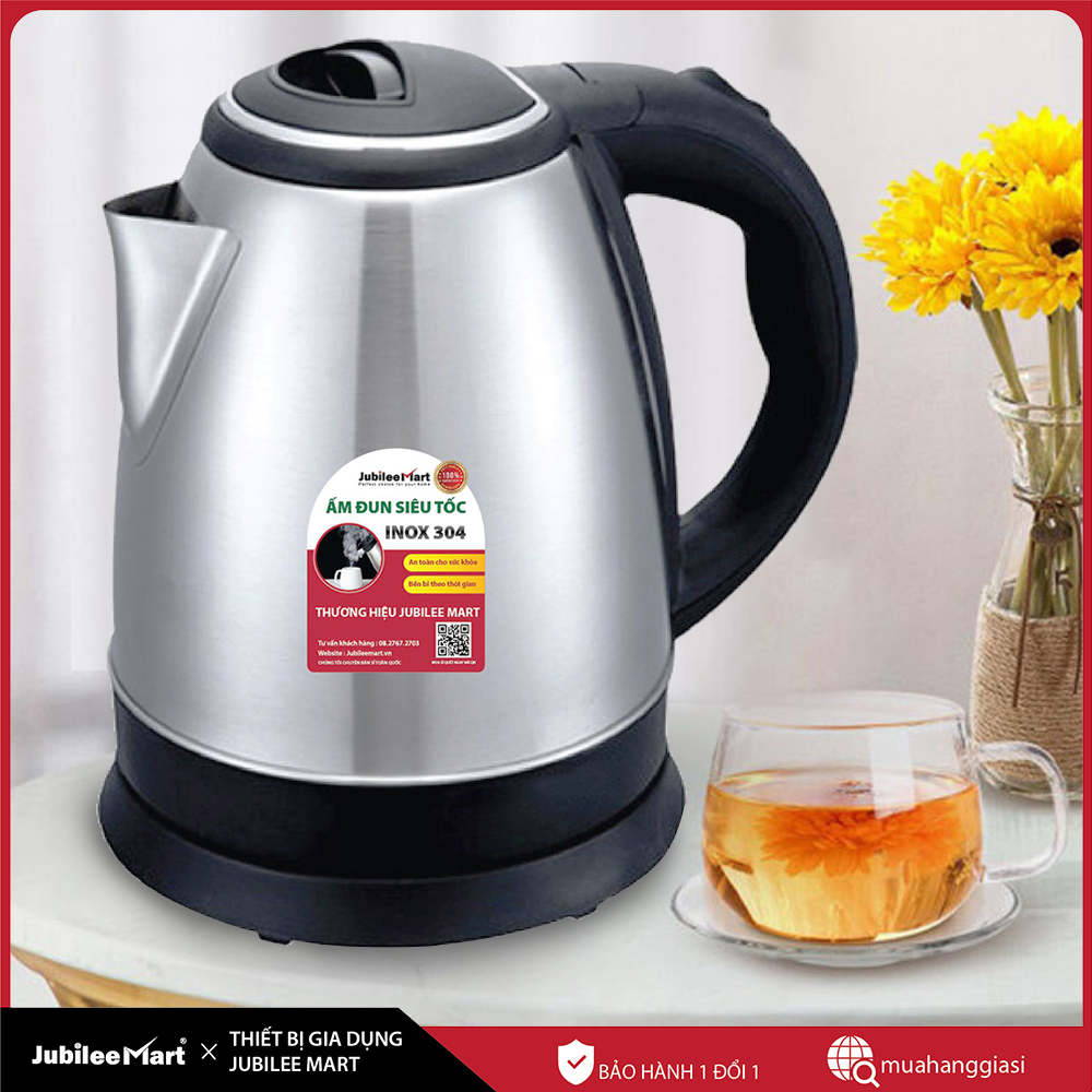 [ SIÊU SALE]  Ấm đun nước siêu tốc có tay cầm cách nhiệt , đun nước siêu nhanh sôi , ấm đun mini giữ nhiệt tốt , bình siêu tốc 2 lít