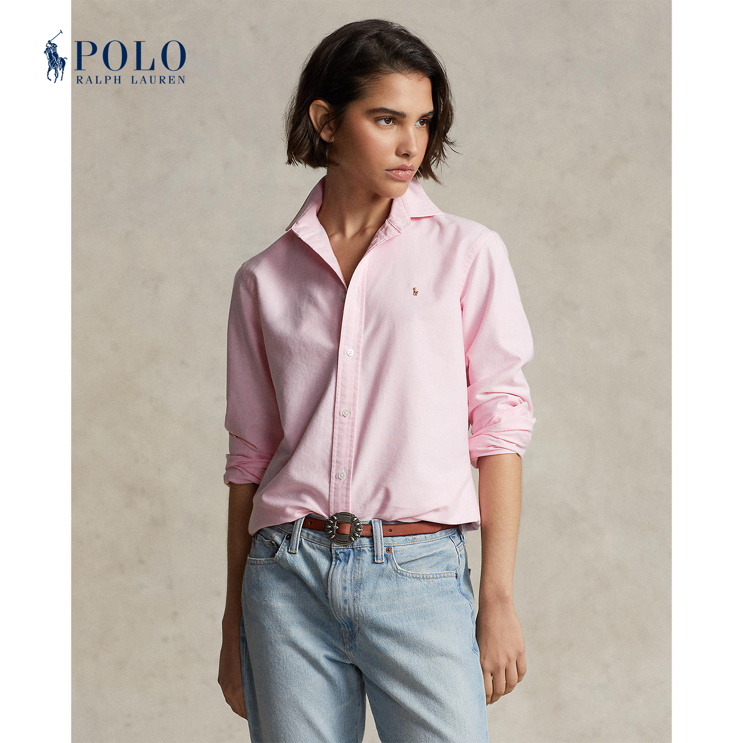 Ralph lauren button down on sale womens