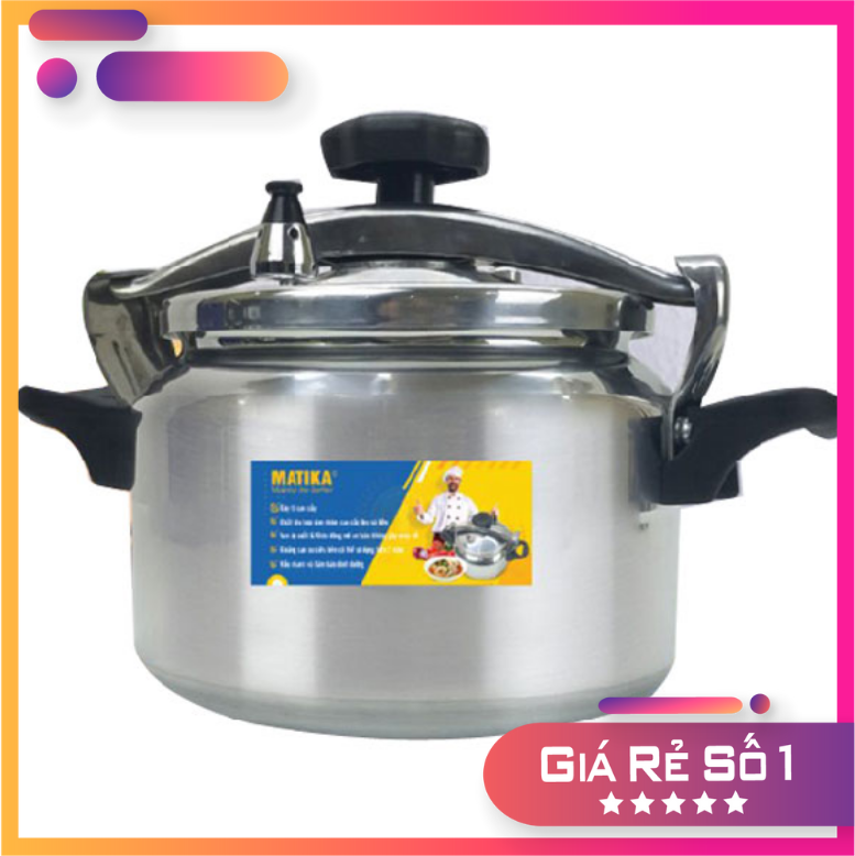 Nồi áp suất ga 7l đáy từ matika mtk-9275